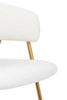 Krzesło salonowe VERSO BOUCLE KH1201100123 białe złote