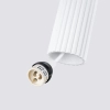 Podłużna lampa wisząca Karbon SL.1535 minimalistyczna tuba biała OUTLET