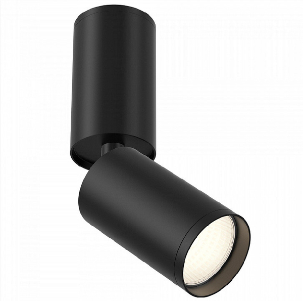 Sufitowa LAMPA plafon FOCUS S  C051CL-01B Maytoni metalowa OPRAWA kinkiet tuba regulowana czarna