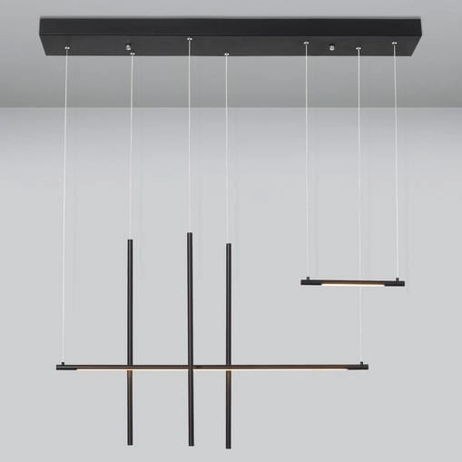 LAMPA wisząca BUGA LE41353 Luces Exclusivas minimalistyczna OPRAWA zwis LED 35W 3000K tuby czarne