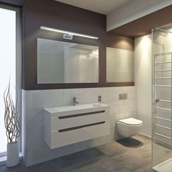 LAMPA ścienna SHINE ML5569 Milagro łazienkowa OPRAWA metalowy kinkiet LED 12W 4000K galeryjka IP44 chrom