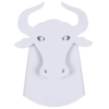 Ścienna lampa ORIGAMI BULL-W metalowa byk LED 6W 3000K biały