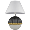 Lampa biurkowa stojąca Pralines T01275BK Cosmolight czarna biała