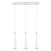 LAMPA wisząca PIETRO WH FH31803-AJ13 WH Italux metalowa OPRAWA stożki sople ZWIS na listwie dzwon biały