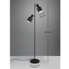 Podłogowa lampa ELIOR DL232419400 Trio reflektorki metalowa czarna