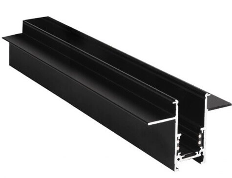 Wpuszczana szyna Track Magnetic 52 Gips2 AZ4648 z zaślepkami 1.5m czarny