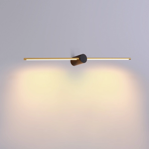 Lampa ścienna Wand 6467A1135 Elkim LED 10W 3000K podłużna złota czarna