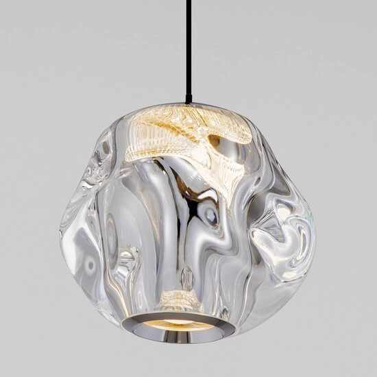 Metalowa lampa wisząca CHEPEN LE44641 LED 6W 3000K czarna chrom