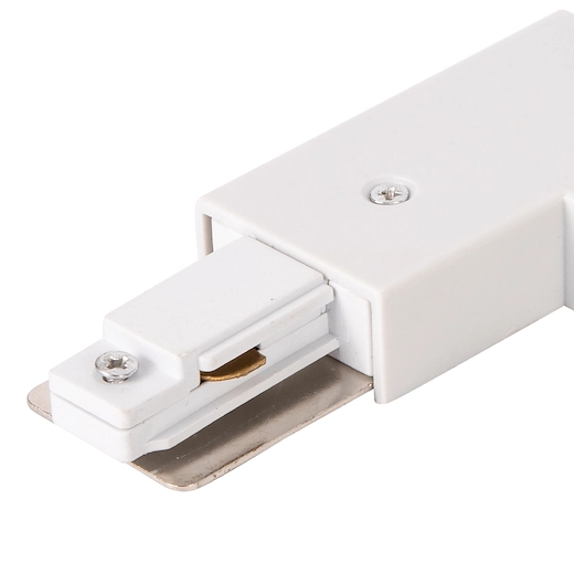 Jednoobwodowy łącznik-L + zasilanie centralne Track Light ML0717 białe