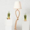 Podłogowa lampa lina Sailor 94979/09 z abażurem biała brązowa