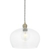 Wisząca lampa nad stół L&-1100948 Light& kopuła szklana mosiądz