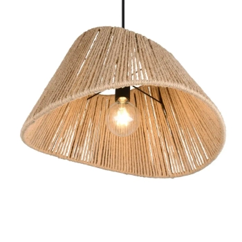 Wisząca lampa boho VALERIE R31881036 ekologiczna beżowy szary
