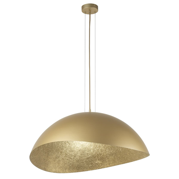 Wisząca lampa półokrągła SOLARIS 40594 Sigma kopułowa złota