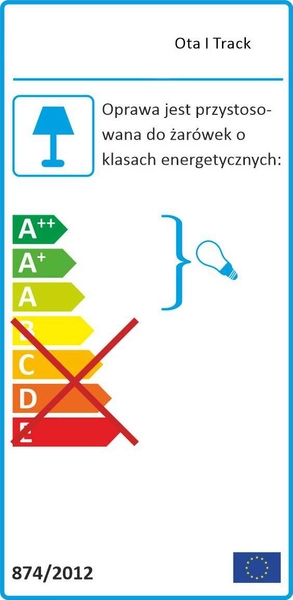 LAMPA wisząca Ota I Track Orlicki Design metalowa OPRAWA zwis do systemu szynowego 1-fazowego czarny matowy biały