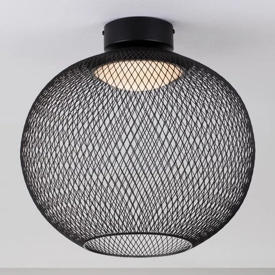 Okrągła lampa nasufitowa RITA LE44255 LED 19W 3000K jadalniana czarna