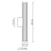 Ścienny kinkiet VENA LP-1010/1W-45 WH LED 8W CCT IP44 biały