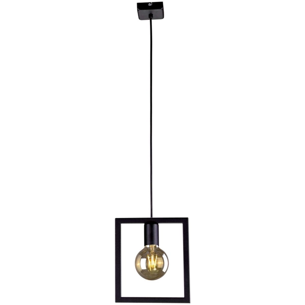 LAMPA kwadratowa Lavaya K-4030 Kaja wisząca OPRAWA metalowa ramka ZWIS frame czarna