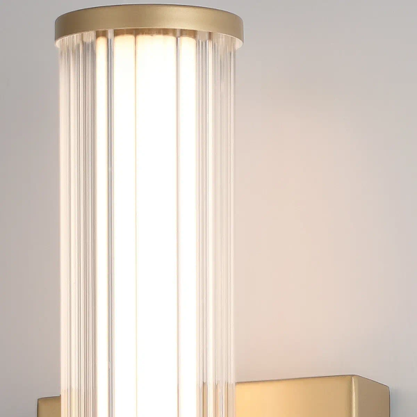 Kinkiet rurka Fayton QN-FAYTON-S-BG LED 14W 3000K IP44 do łazienki złoty