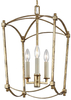 Wisząca lampa na łańcuchu QN-THAYER-3P-ADB rama złota