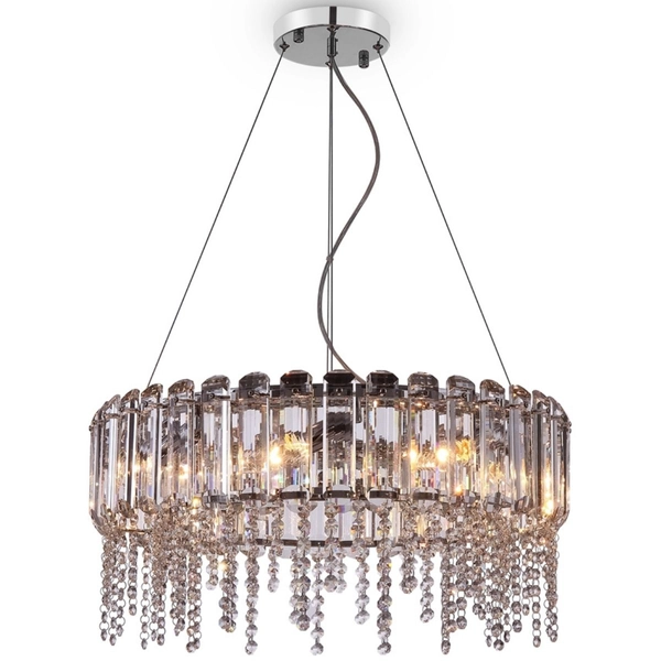 Kryształowy żyrandol Hail MOD097PL-08CH Maytoni okrągły glamour chrom