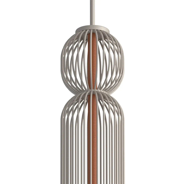 Lampa druciana wisząca CAMELEON SINGLES 12193 beżowa terakota