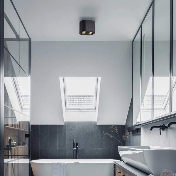 Sufitowa lampa Downlight Rondoo z regulacją kąta światła