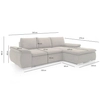 Salonowy narożnik BILBAO 5900168831421 sofa z funkcją spania
