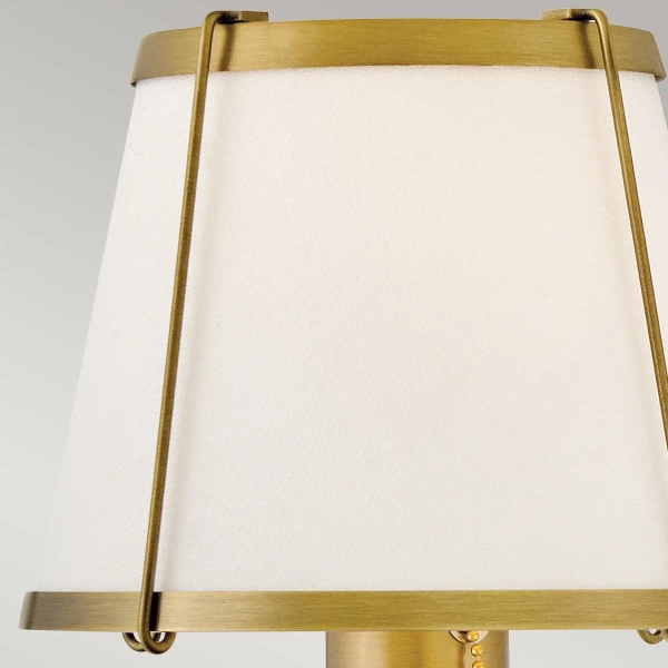 Lampa ścienna do jadalni Clarke HK-CLARKE1-DBR-OW z włącznikiem mosiądz