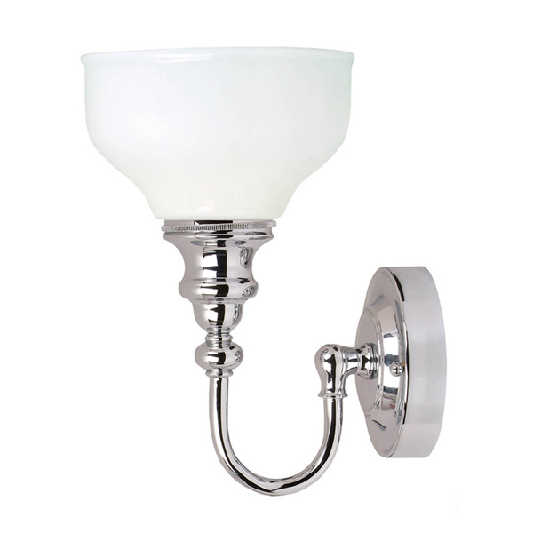 Szklany kinkiet ścienny Cheadle BATH-CD1 Elstead IP44 metal szkło chrom