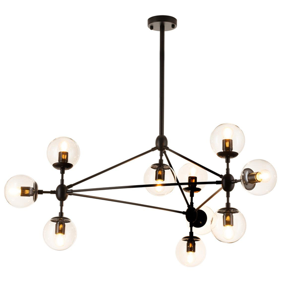 Loftowa lampa wisząca Astrifero ST-9047-10 amber Step molekuły czarna