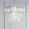 Żyrandol lampa wisząca Puntes MOD043PL-18CH pałacowa srebrna