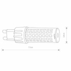 Żarówka sztyft 10933 Nowodvorski G9 LED 7W 4000K 900lm ceramiczna biała