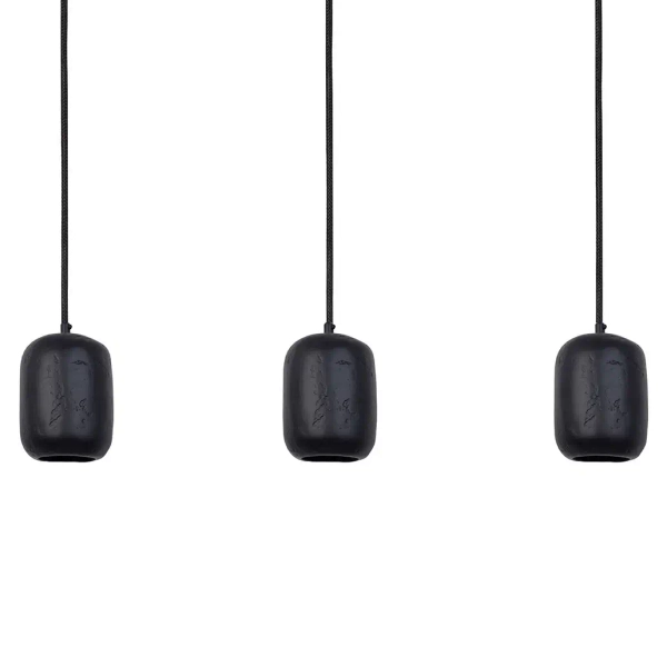 Loftowa lampa wisząca Olo 3 41411 na belce kule czarne