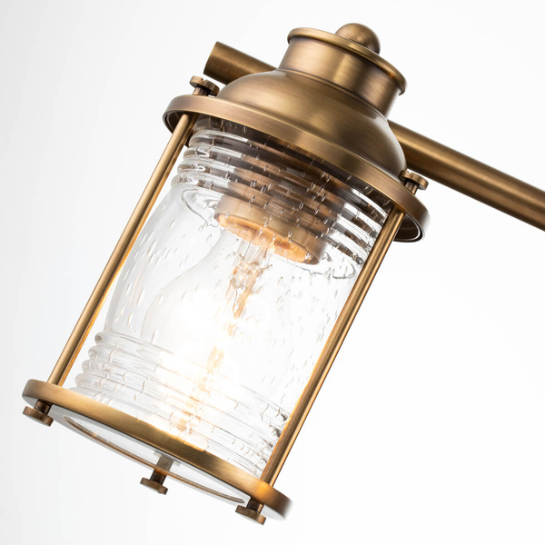 Lampa ścienna latarenki Ashland Bay QN-ASHLANDBAY4-NBR-BATH Quintiesse IP44 mosiądz