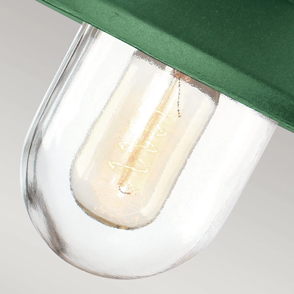 Naścienny kinkiet Klampenborg KLAMPENBORG-FGR Elstead IP44 metalowy zielony