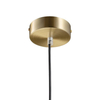 Wisząca lampa z włącznikiem Artdeco MP8872 black Step okrągła czarna złota