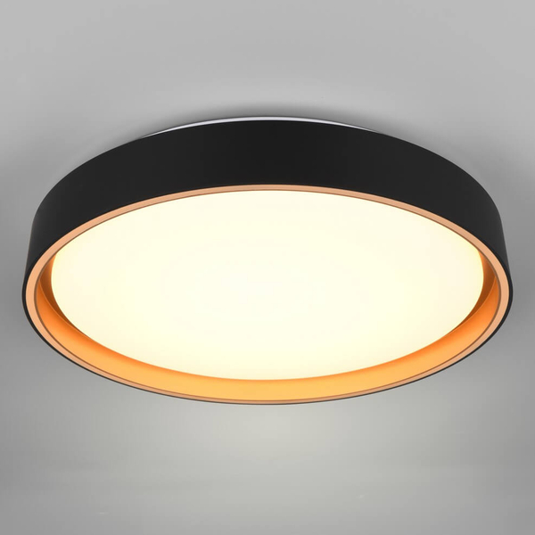 Okrągła lampa sufitowa Felis R64391080 LED 24W 2700-6500K czarny złoty