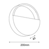 Kinkiet ścienny Omono 4040 Shilo okrąg do jadalni minimalistyczny biały