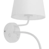Lampa ścienna do czytania Maja 2535 TK Lighting abażur tkanina biała