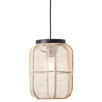 Lampa zwisowa boho Tanah 99602/76 owalna czarna beż