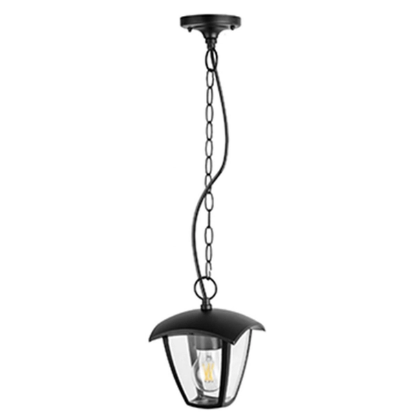 Lampa wisząca elewacyjna Igma 311887 na łańcuchu czarna