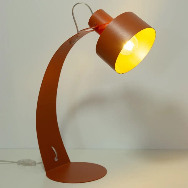 Gabinetowa lampa z regulacją Rif 41443 metalowa ceglana