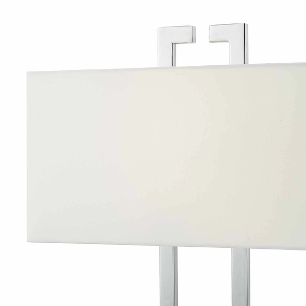 Lampa stołowa abażurowa Nile NIL4250 Dar Lighting metalowa écru chrom