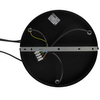 Lampa zwisowa do gabinetu Earth 4654 round walec okrąg grafitowa