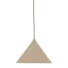Modernistyczna wisząca lampa CONO S 10619 stożek metalowy beżowy