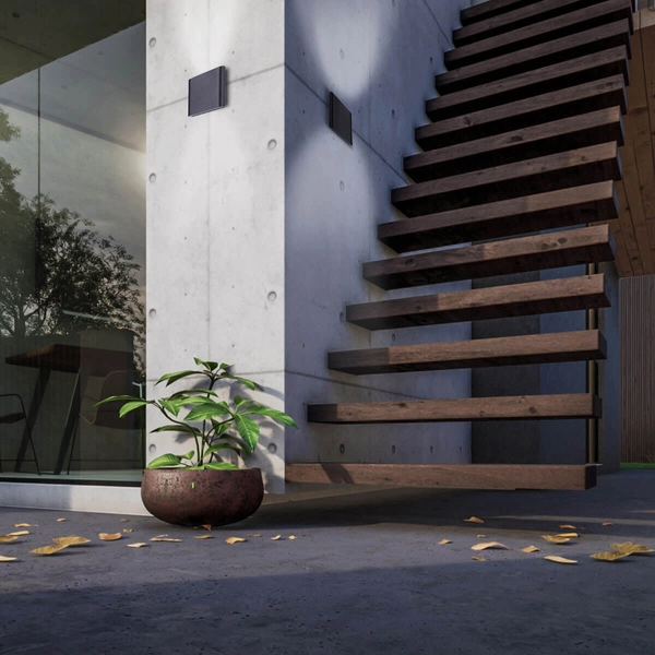 Zewnętrzna lampa ścienna SAPRI LP-1556/1W ANTR Light Prestige LED 6W 4000K IP54 ogrodowa oprawa elewacyjna outdoor grafitowa