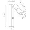 Regulowany kinkiet ledowy Miri LP-1507/1W GD LED 3W 3000K złoty