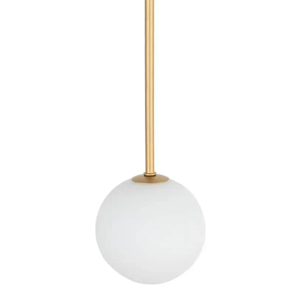 Wisząca lampa Kier 10308 szklana kula ball biała złota