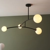 Żyrandol nowoczesny L&-192940 Light& molekuły szklane kule czarny