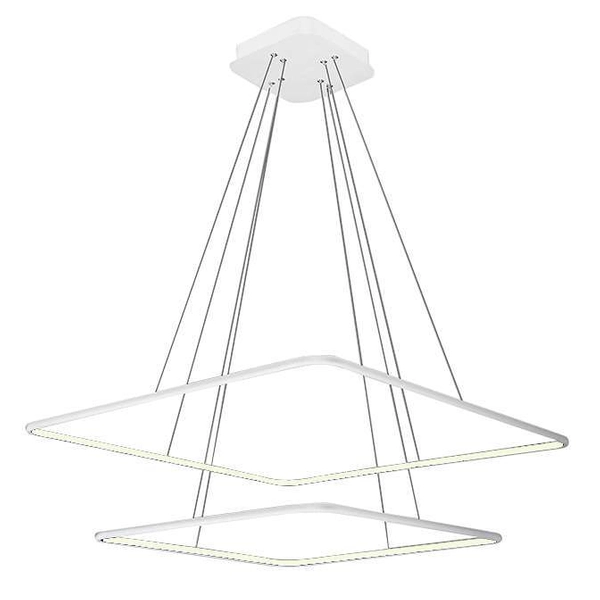 LAMPA wisząca NIX BLACK ML518 Milagro kwadratowa OPRAWA zwis LED 50W 3000K squares czarny